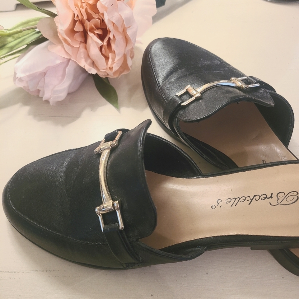 Breckelles Black Mules, 5.5
